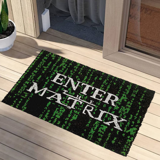 Pyramid International Праг за вход Правоъгълена Килим Enter The Matrix Зелен 40x60бр