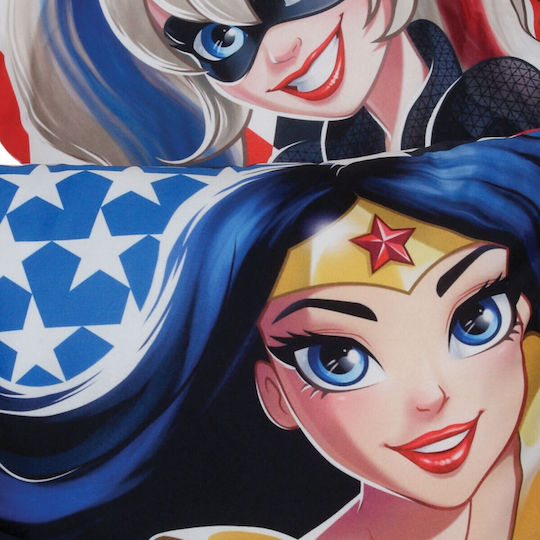 Das Home Детска Декоративна Възглавница DC Super Hero Girls Многоцветна 40x40см