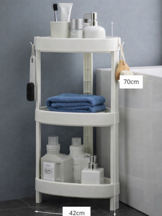 Dream House Corner Floor Bathroom Shelf with 4 Shelves