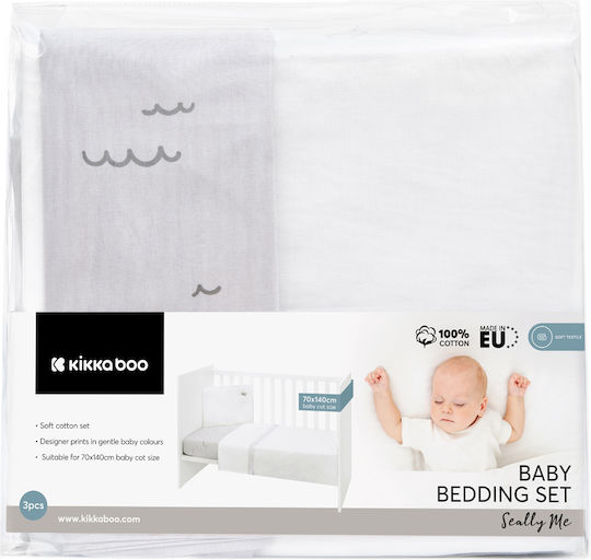 Kikka Boo Baby Crib Bedding Set Seally Me 3pcs Seally Me