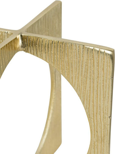Artekko Noble Gold Metallic Tabletop Decor 20x20x20 Cm