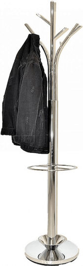 Import Hellas Cuiere de podea Metal Nickel 30x30x173cm
