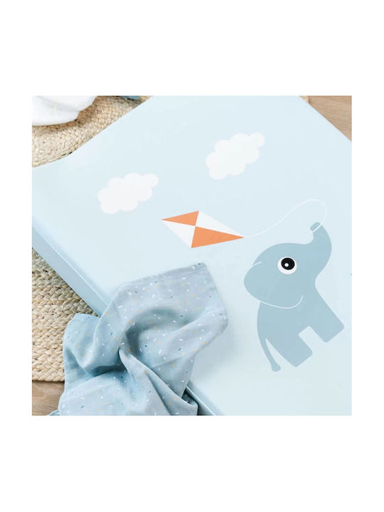 Done by Deer Soft Changing Pad made of Fabric Blue