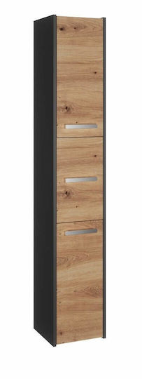 Cabinet de baie L30xA30xÎ170cm Stejar