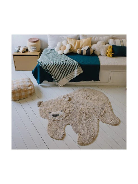 Lorena Canals Kids Synthetic Rug Honey Round 120cm