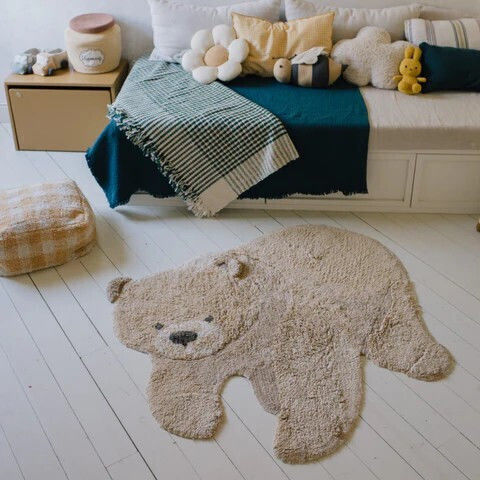 Lorena Canals Kids Synthetic Rug Honey Round 120cm