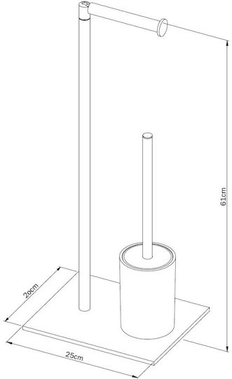Geesa Бански Комплект Аксесоари Inox Сребристи 2 Бройки