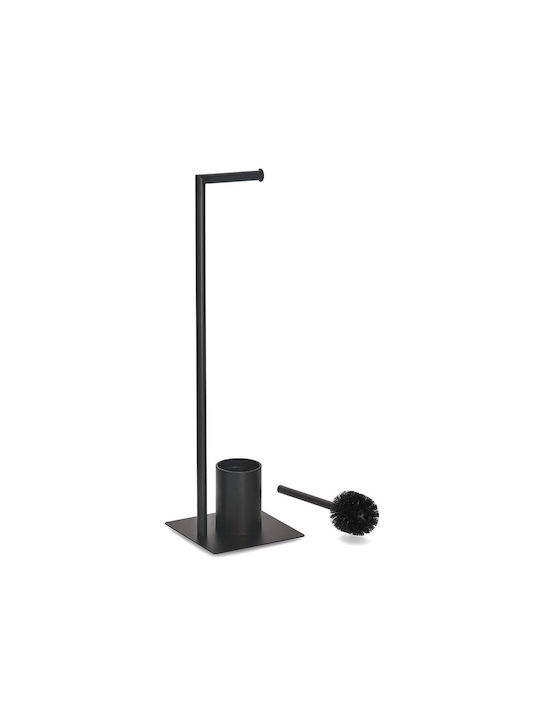 Zeller Badezimmer-Accessoire-Set Metall Schwarz 2Stück