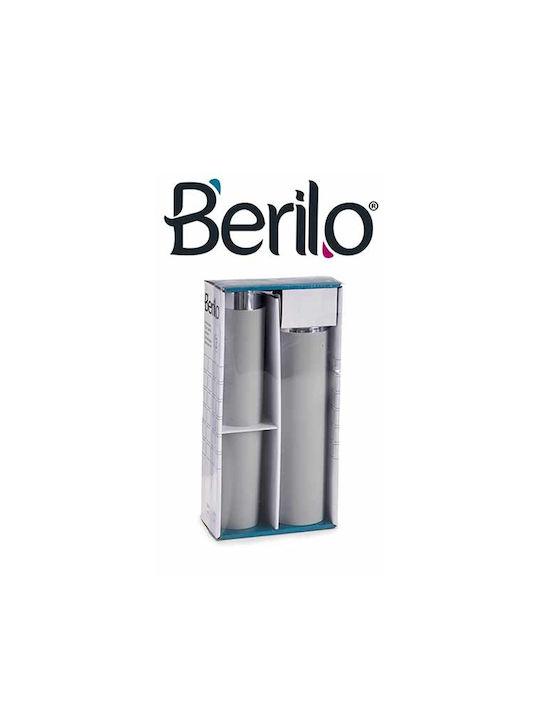 Berilo S3609780 Сет Аксесоари за Баня Пластмаса Сив 3бр