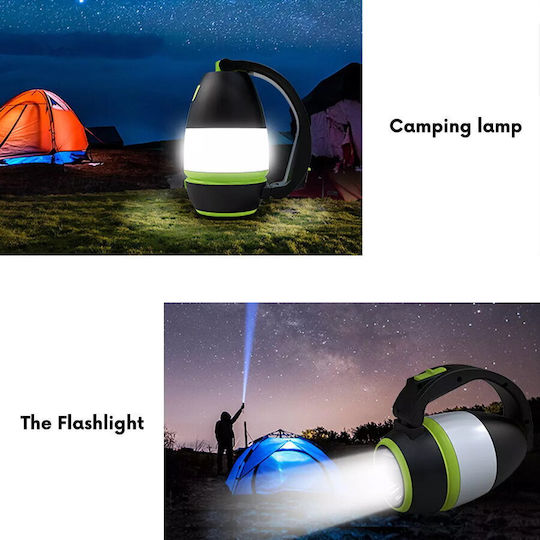 Maclean Energy Led Battery Camping Lamp with Flashlight 200lm 3W