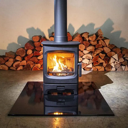 Charnwood Aire 3 Κεραμική Ξυλόσομπα Αερόθερμη 3.7kW Μαύρη
