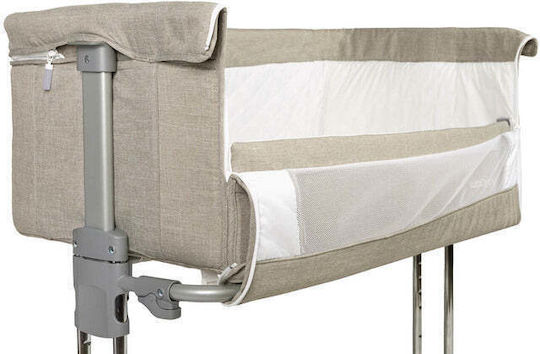 Caretero Wiege Sleep2gether mit Matratze, Seitlicher Öffnung und Rädern Gray