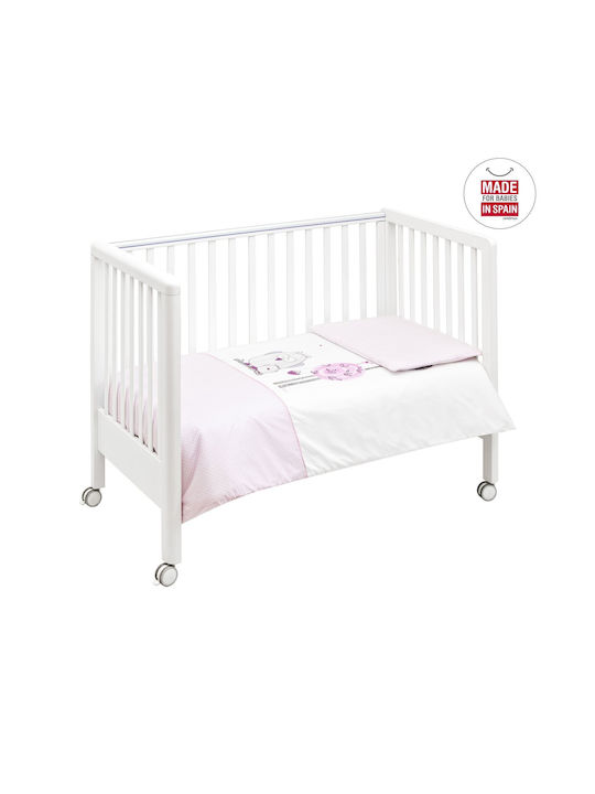 Cambrass Baby Bettbezug Set mit Kissenbezug Collection Gray 100x140cm.