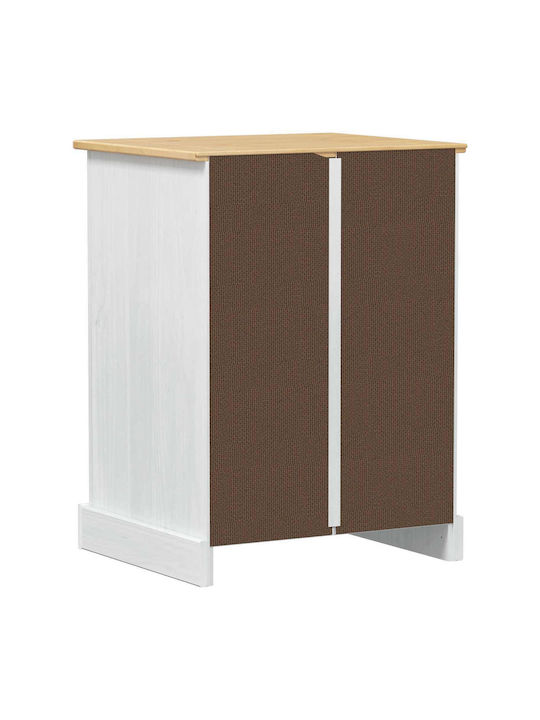 Solid Wood Storage Cabinet L60xW50xH82cm