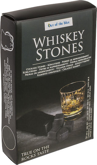 Out of the Blue Decorative Ice Cubes Stone with Storage Case 6 Pieces