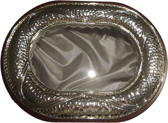 Hochzeitskronen-Etui Oval Braun
