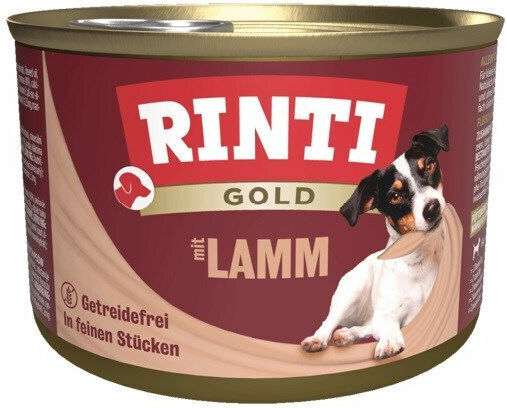 Rinti Gold Υγρή Τροφή Σκύλων σε Κονσέρβα με Αρνί χωρίς Σιτηρά 185gr