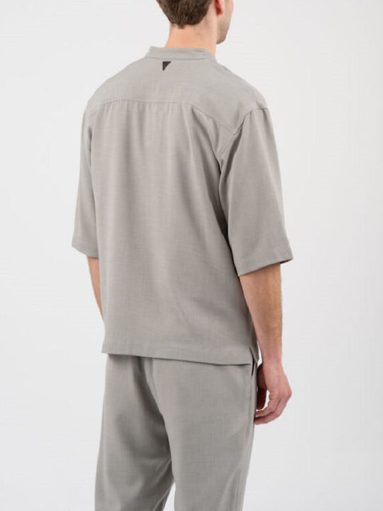 300 Μακρυμάνικo Overshirt Γκρι