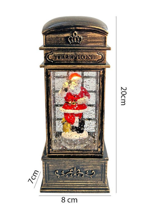Christmas Decorative Lighted Telephone Booth 3pcs