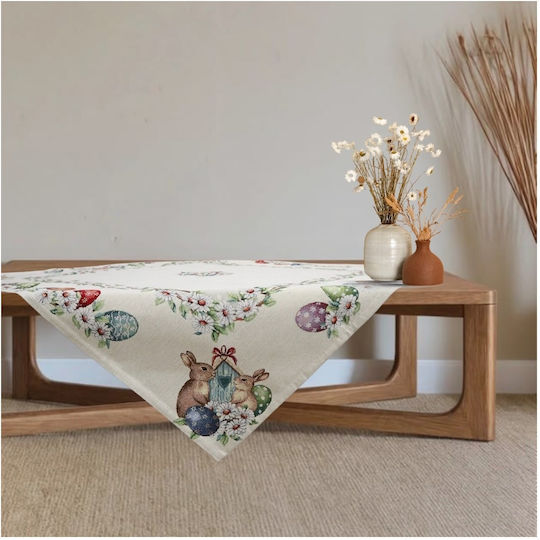 Dimeco Dimeco Christmas Tablecloth Fabric Square 140x140cm