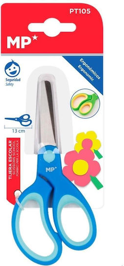 Madrid Papel Kinder Schere für Handwerksarbeiten 13cm mit Metallisch Klinge Blau 1Stück