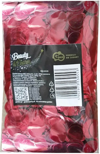 Round Confetti Red 250gr