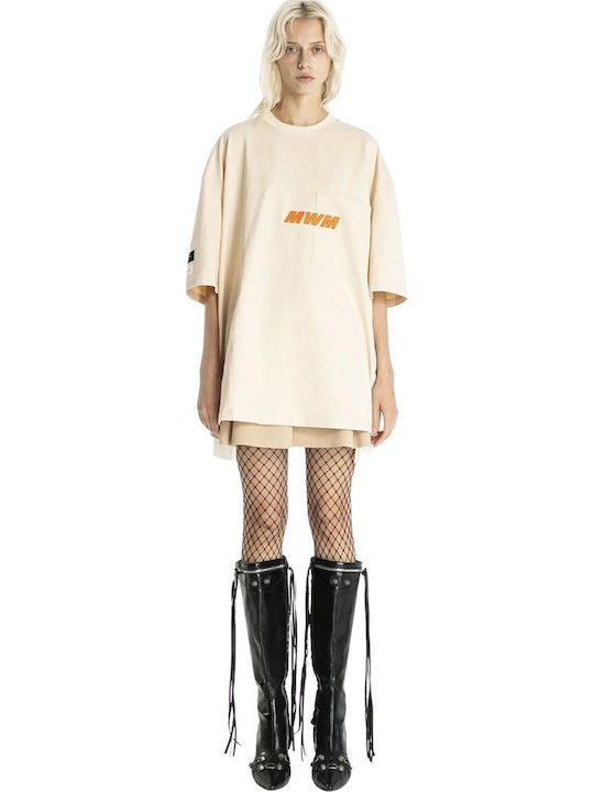 Mod Wave Movement T-shirt Μπεζ
