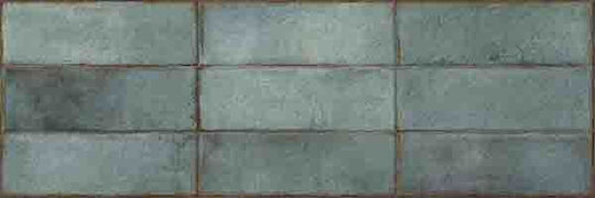 Ceramic Glossy Floor / Wall Tile Interior 90x30cm Green