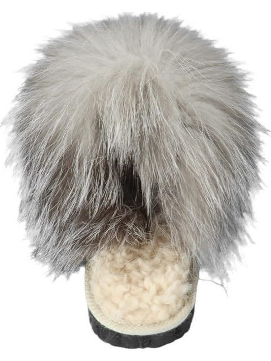 Anatomic Women's Slippers with Silver Fur