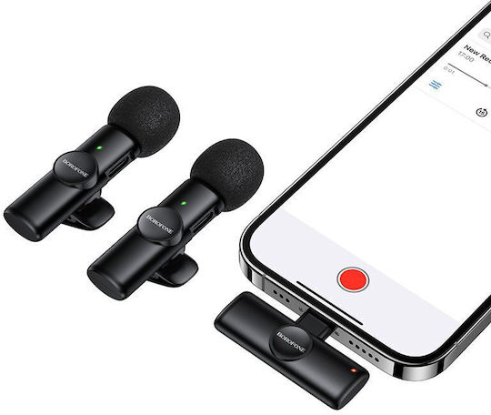 Borofone BFK16A Lightning Wireless Lapel Microphone Set for Mobile