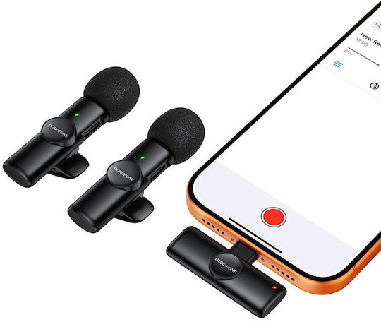 Borofone BFK16A Type C Wireless Lapel Microphone Set for Mobile