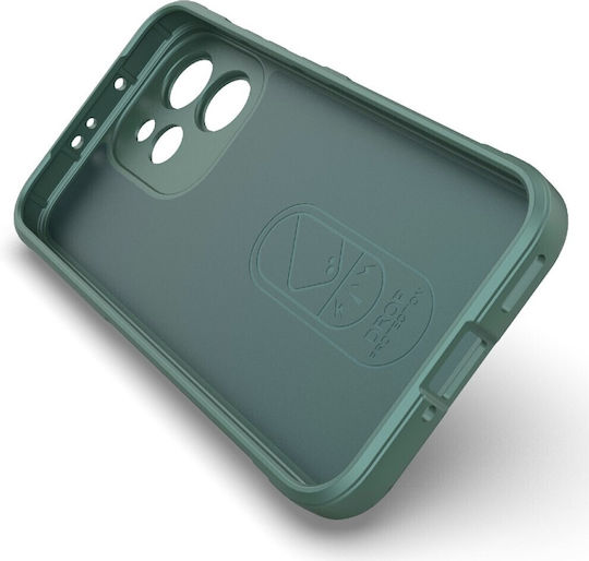 Magic Shield Silicone Green Back Cover (Oppo Reno15 Pro 5g)