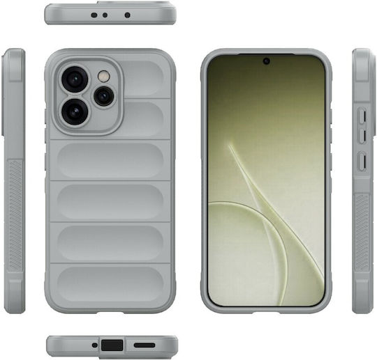 Magic Shield Silicone Gray Back Cover (Oppo Reno15 Pro 5g)