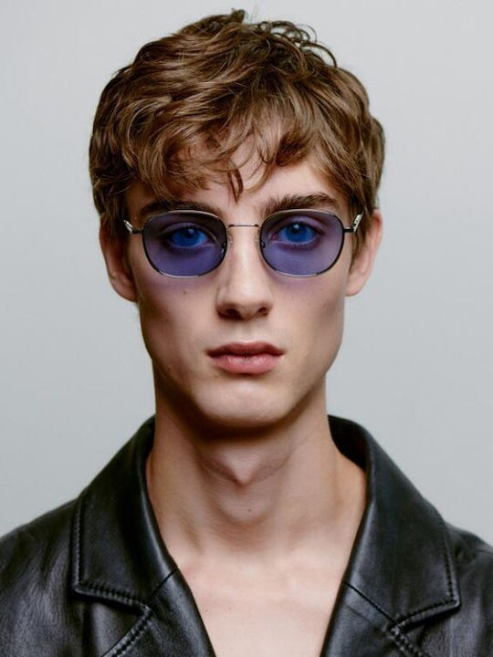 A.Kjaerbede Sunglasses Silver with Metal Frame & Silver Lens A.Kjaerbede Sunglasses Silver with Metal Frame & Silver Lens