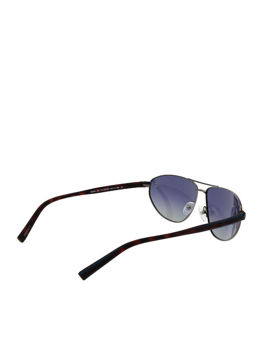 Timberland Unisex Sunglasses with Silver Frame with Mirror Lens TB9324 09D