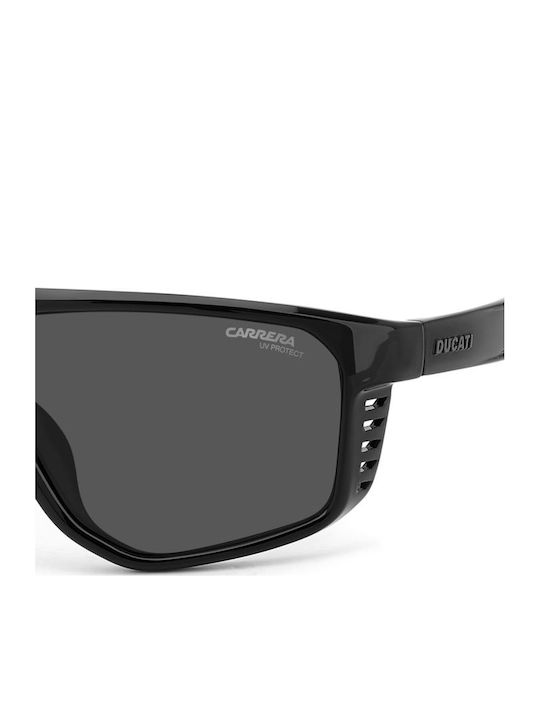 Carrera Carduc Unisex Sunglasses with Black Plastic Frame and Gray Lens 051/S 807/KI