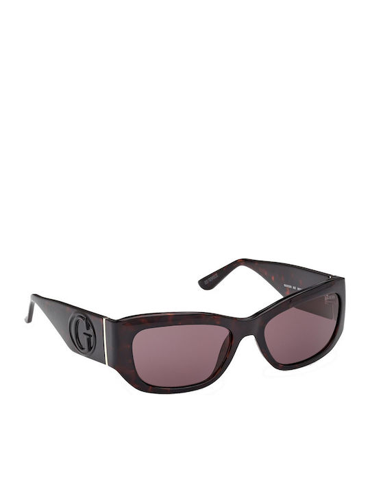 Guess Women's Sunglasses with Brown Tartaruga Plastic Frame and Brown Lens GU00253 52E