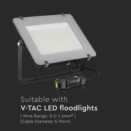 V-TAC Tropfbewässerungsarmaturen Terminal 5-9mm IP68 Schwarz