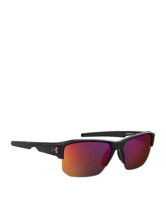 Under Armour Fanatical Ochelari De Soare Unisex Cu Culoare Negru Cadru Și Culoare Negru Oglindă Lentilă