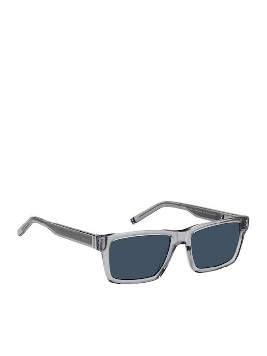 Tommy Hilfiger Unisex Sunglasses with Gray Horn-Rimmed Frame TH2309/S KB7/KU