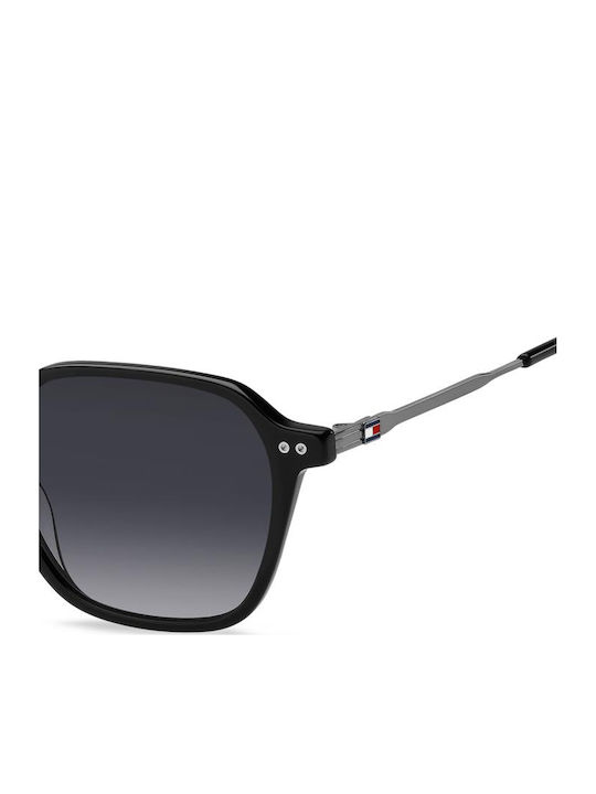 Tommy Hilfiger Unisex Sunglasses with Black Frame and Gray Gradient Lens TH2132/S 807/9O