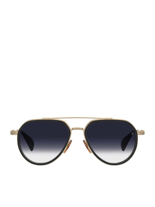 David Beckham Unisex Sunglasses with Gold Metallic Frame and Gold Lens DB 1226 G S RHL 84