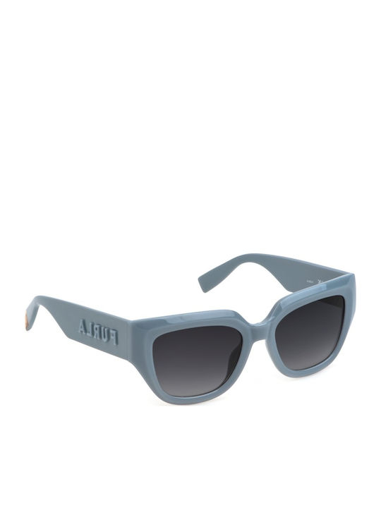 Furla Women's Sunglasses with Green Plastic Frame and Green Gradient Lens SFU809V 04GT