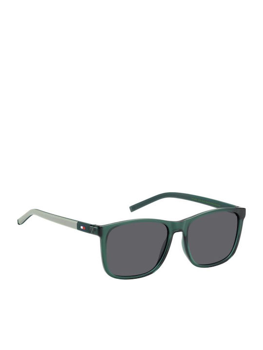 Tommy Hilfiger Unisex Ochelari de soare cu Verde Cadru și Gri Lentilă TH2120/S 1ED/50