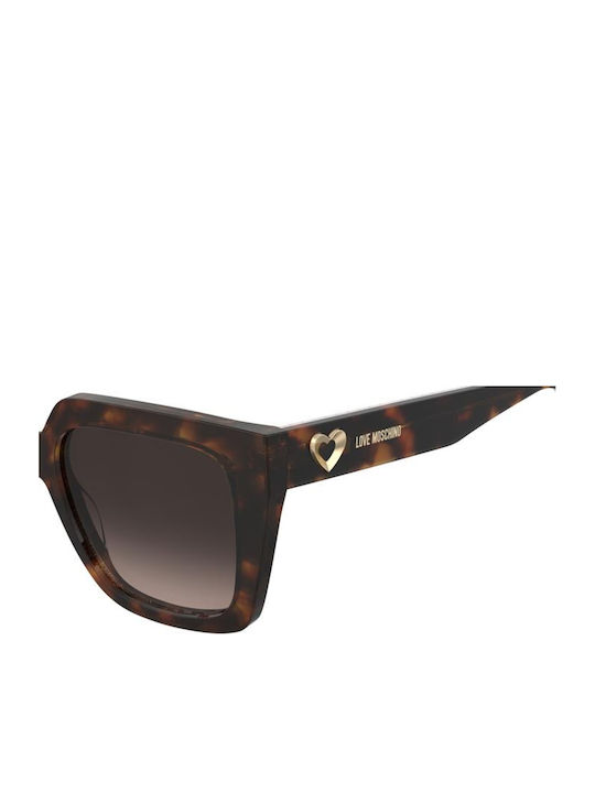 Moschino Unisex Γυαλιά Ηλίου με Καφέ Κοκκάλινο Σκελετό και Καφέ Φακό MOL099/S 2VM/HA