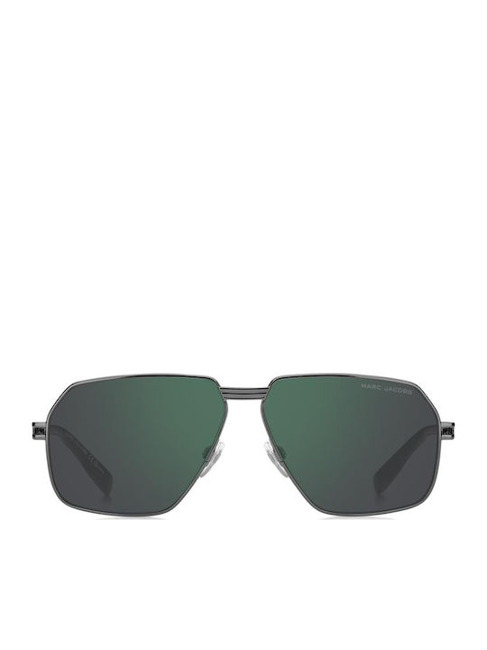 Marc Jacobs Unisex Γυαλιά Ηλίου με Ασημί Μεταλλικό Σκελετό και Πράσινο Καθρέφτη Φακό MARC 906/S V81/MT