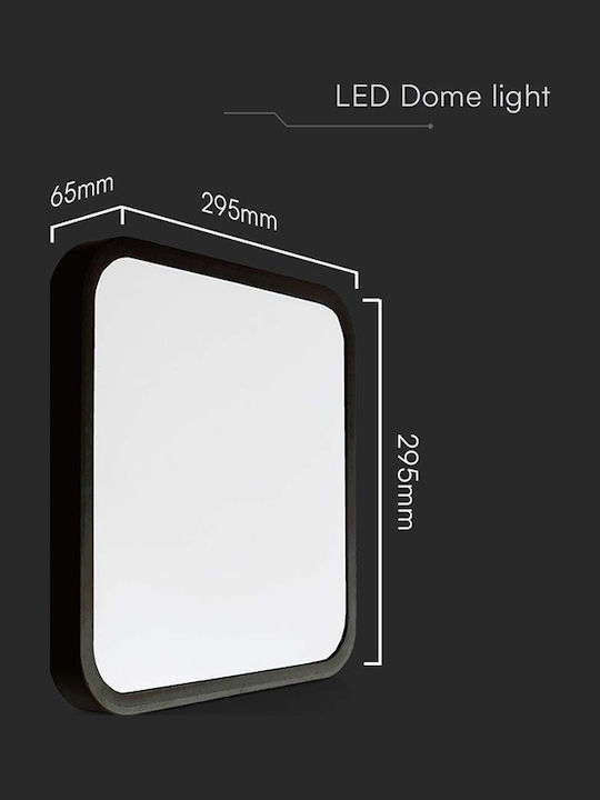 V-TAC LED-Panel 24W mit Natürliches Weiß Licht 4000K