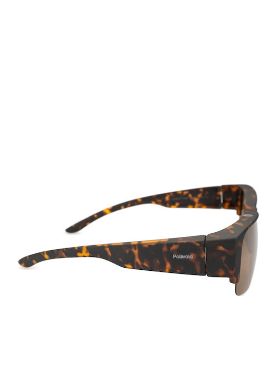 Polaroid Suncover Men's Sunglasses with Brown Tartaruga Plastic Frame and Brown Polarized Lens