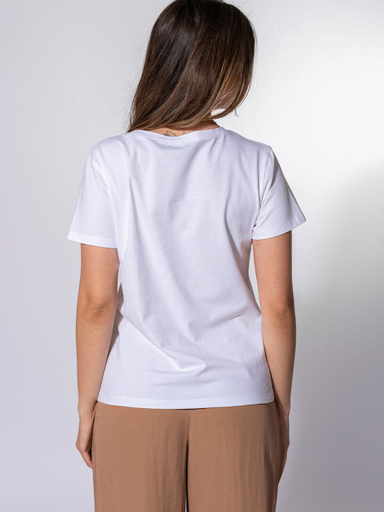 Tricou Damă Alb
