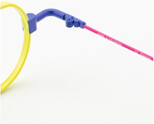 Anne et Valentin Prescription Eyeglass Frame Yellow